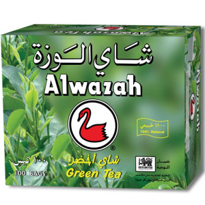 Alwazah Green Tea 100 Tea Bag Side01